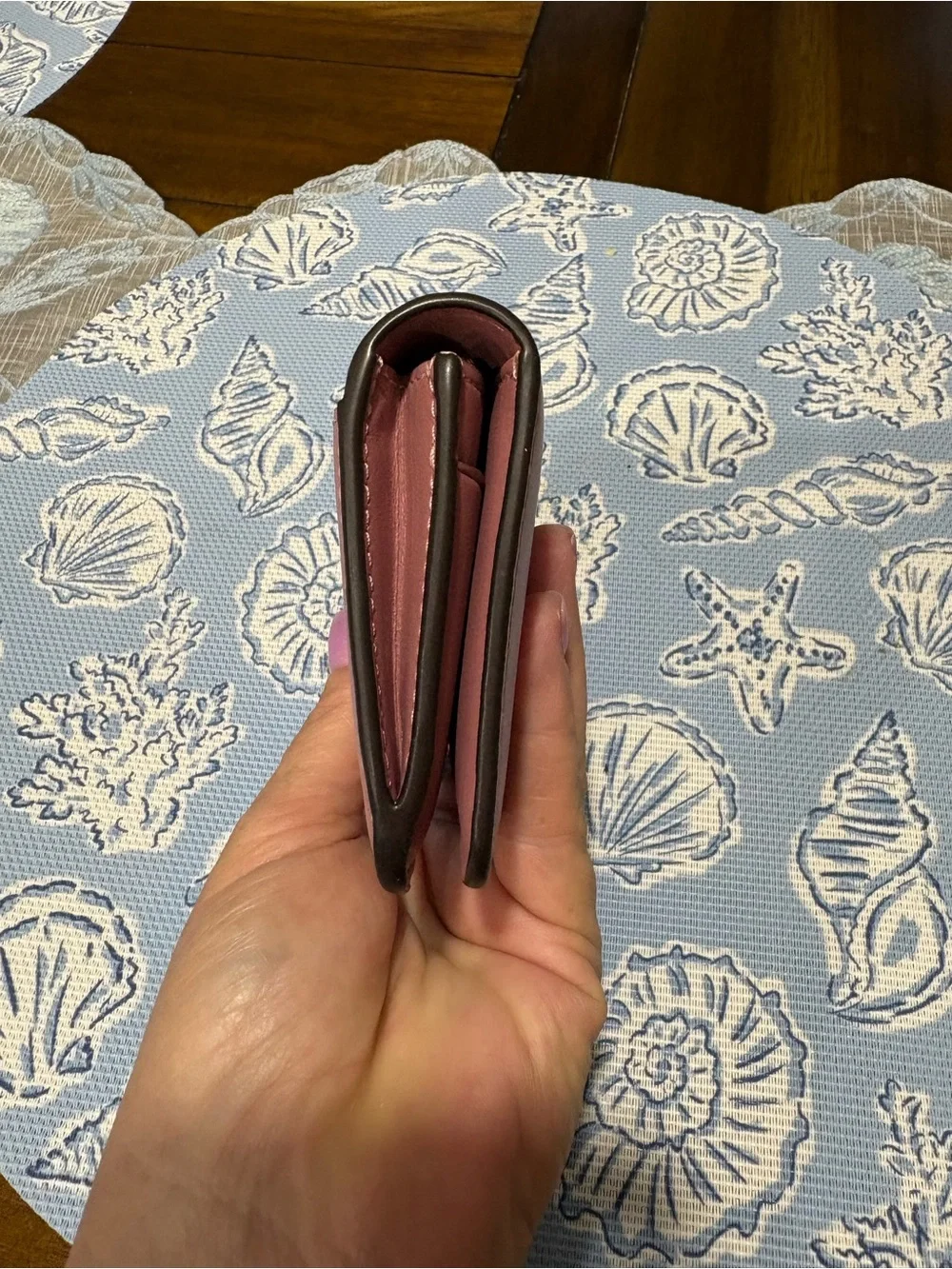 Coach essential slim card case in peony - Picture 5 of 7